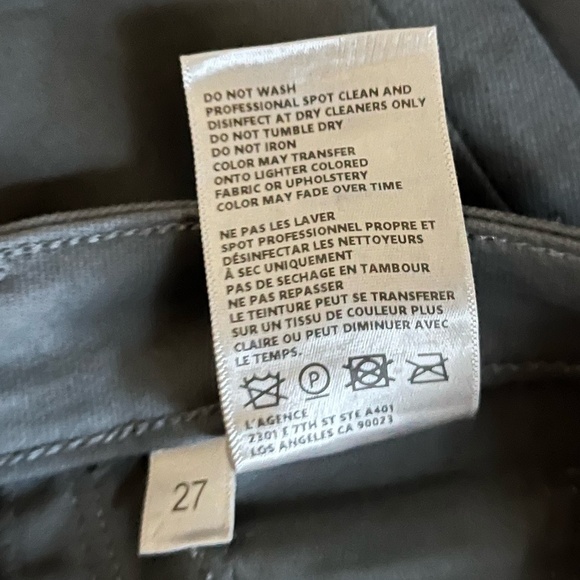 NWT L'AGENCE | Kendra Coated Cropped Flare Jean in DARK SHADOW COATED | 27 & 29 - Picture 11 of 16